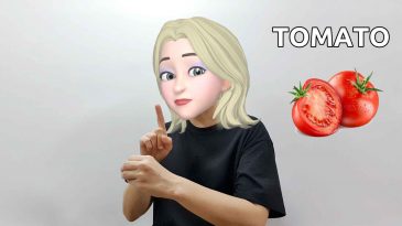 asl sign tomato