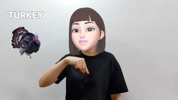 asl sign for turkey