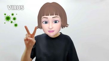 asl sign for virus