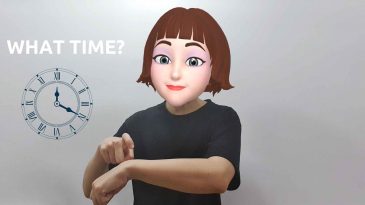 asl sign for what time