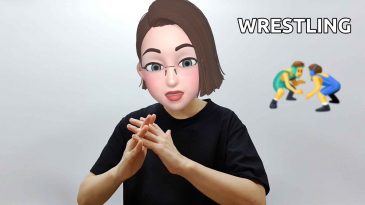 asl sign for wrestling