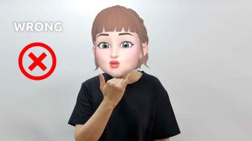 asl sign for wrong