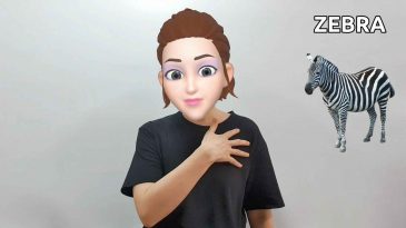 asl sign for zebra