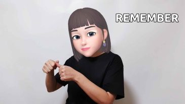 asl sign for forget remember