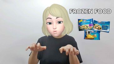 asl sign frozen food