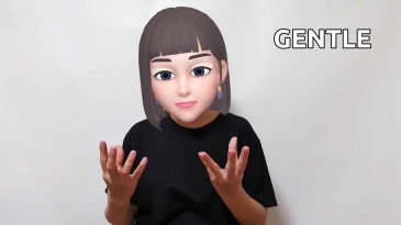 asl sign for gentle violent