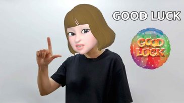 asl sign for good luck