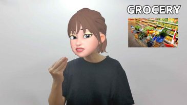 asl sign for grocery