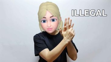 asl sign for illegal