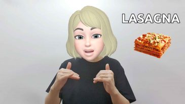 asl sign lasagna