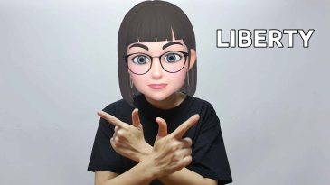 asl sign for liberty