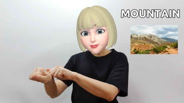asl sign for mountain