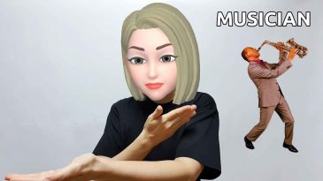 asl sign for musician