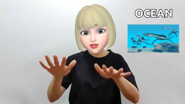 asl sign for ocean