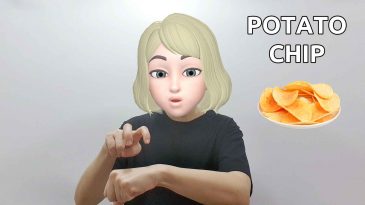 asl sign potato chip