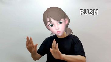 asl sign for push pull
