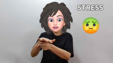 asl sign for relax stress