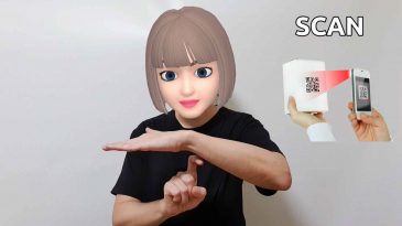 asl sign for scan
