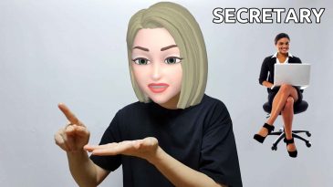 asl sign for secretary