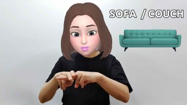 asl sign for sofa and couch