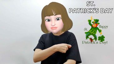 asl sign for st patrick's day