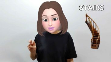 asl sign for stairs