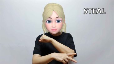 asl sign for steal