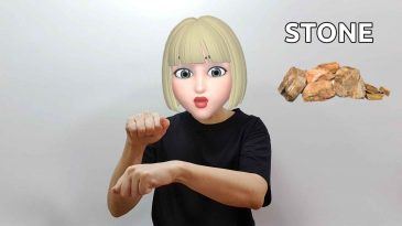 asl sign for stone