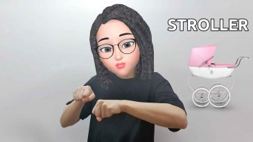 asl sign for stroller