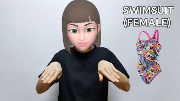 asl sign for swimsuit female