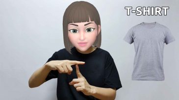 asl sign for t-shirt