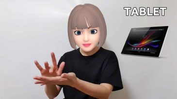 asl sign for tablet