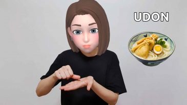 asl sign for udon