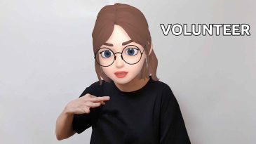 asl sign for volunteer