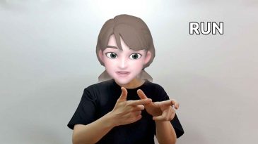 asl sign for walk run