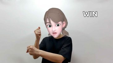asl sign for win lose
