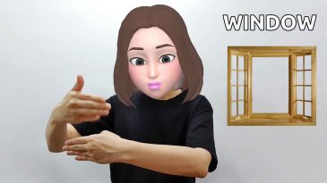 asl sign for window